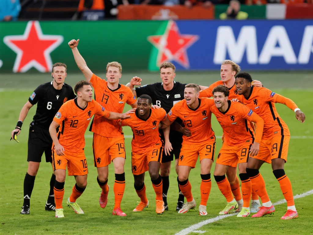 荷兰强势出击狂胜马耳他,尽显冠军风范 荷兰足球队最近在国际赛场上迎来了一场令人